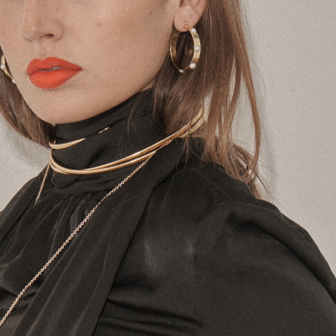 Pearl Polkadot Hoops