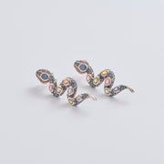 Serpentine Deluxe Gemstone Earrings