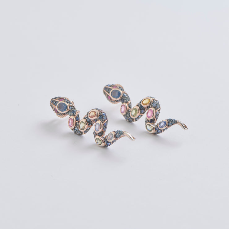 Serpentine Deluxe Gemstone Earrings