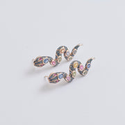 Serpentine Deluxe Gemstone Earrings