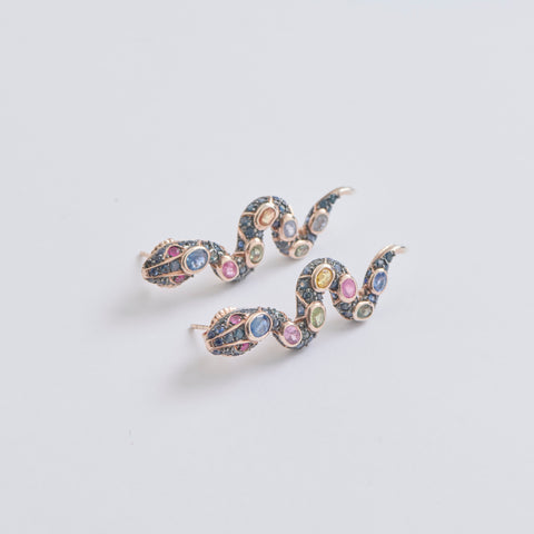 Serpentine Deluxe Gemstone Earrings