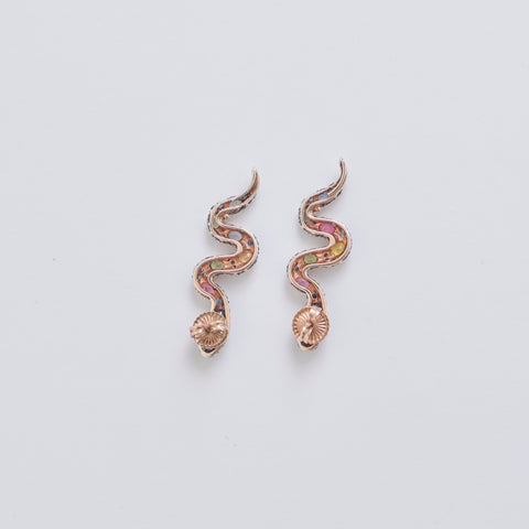 Serpentine Deluxe Gemstone Earrings