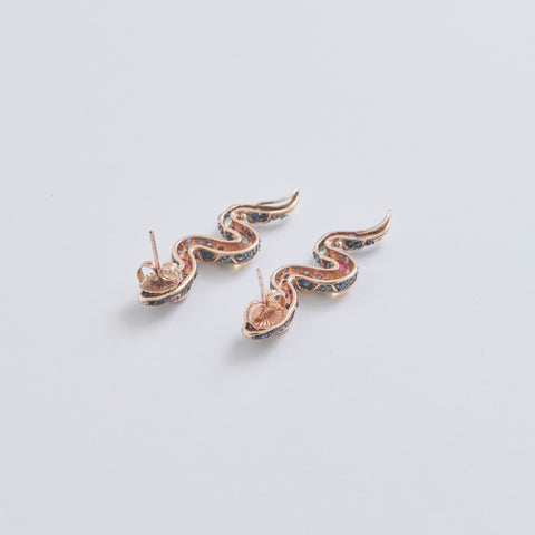 Serpentine Deluxe Gemstone Earrings