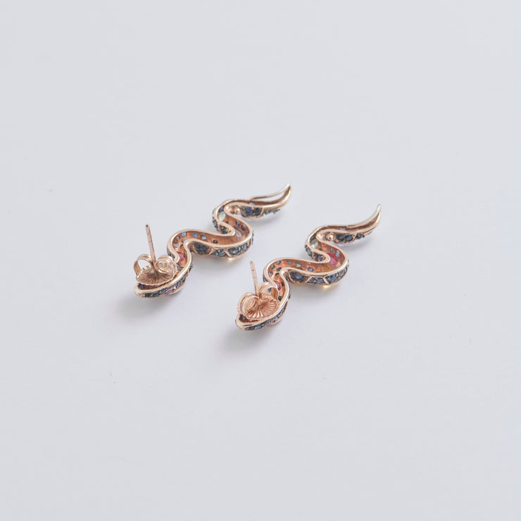 Serpentine Deluxe Gemstone Earrings