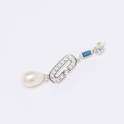Icon Earrings - Pearl - Silver