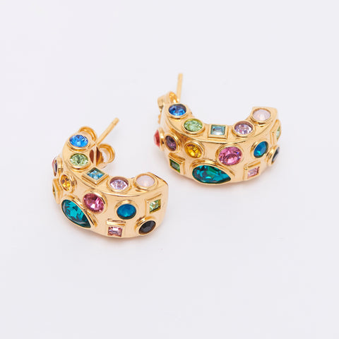 Carlotta Earrings - Gem - Gold